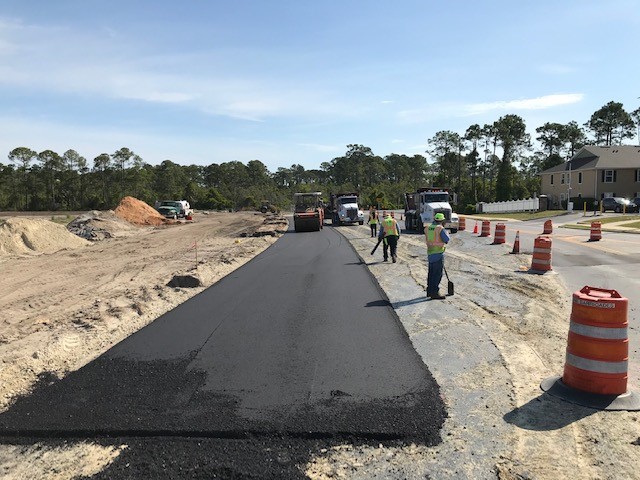 Bay Parkway Ph. II First Paving